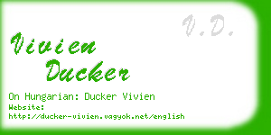 vivien ducker business card